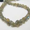 This listing is for the 2 strands of Good Quality Labradorite Smooth Onion briolettes in size of 5 - 8 mm approx,,Length: 8 inch